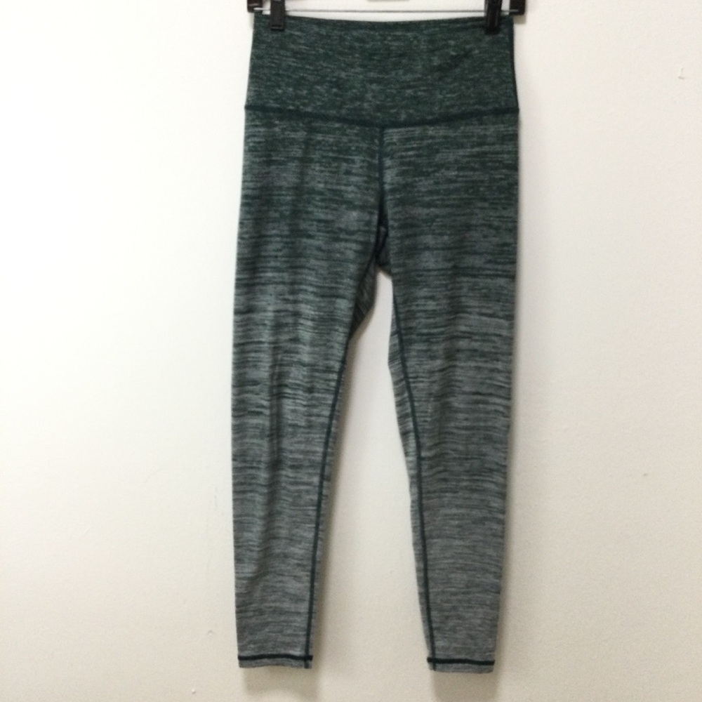 Aerie Chill Play Move Fleece Lined Leggings Green Full Length Medium